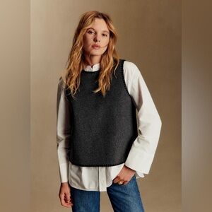 Sezane Amira Jacket /100% Wool vest - size 36/S